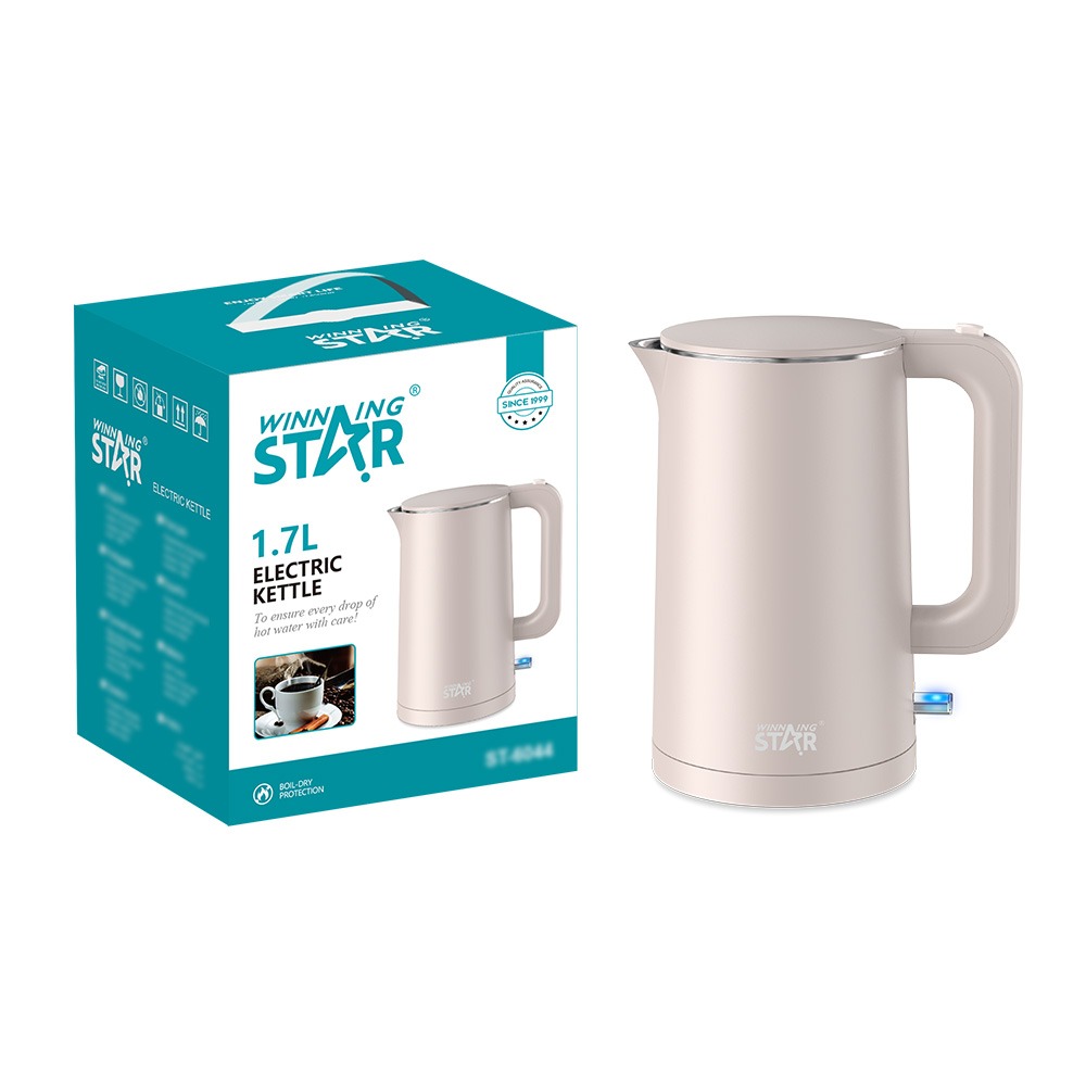 Bouilloire électrique ST-6044 WINNINGSTAR 1,7 L, 1500 W - Abricot