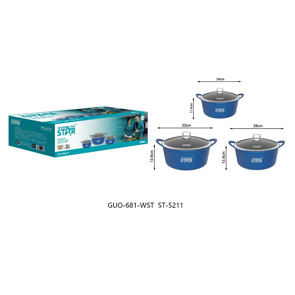 Batterie de cuisine antiadhésive ST-5211 WINNINGSTAR