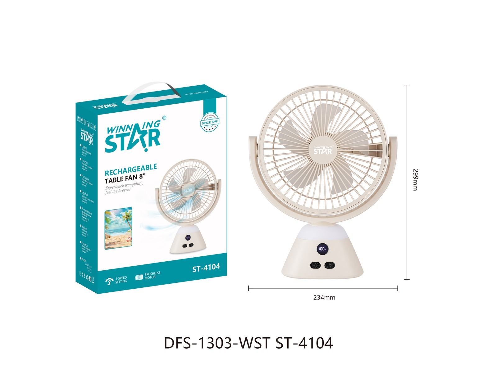 Ventilateur électrique ST-4104 WINNINGSTAR