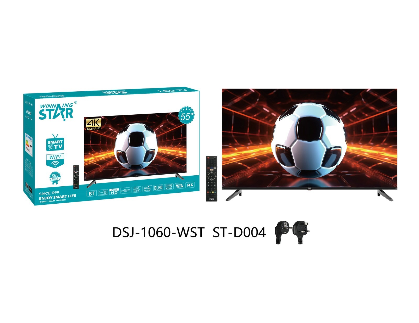 Téléviseur intelligent ST-D004 WINNINGSTAR 55 pouces