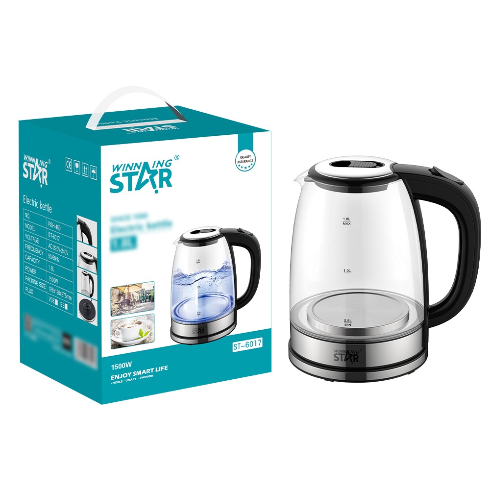 Bouilloire électrique ST-6017 WINNINGSTAR 1,8 L, 1500 W