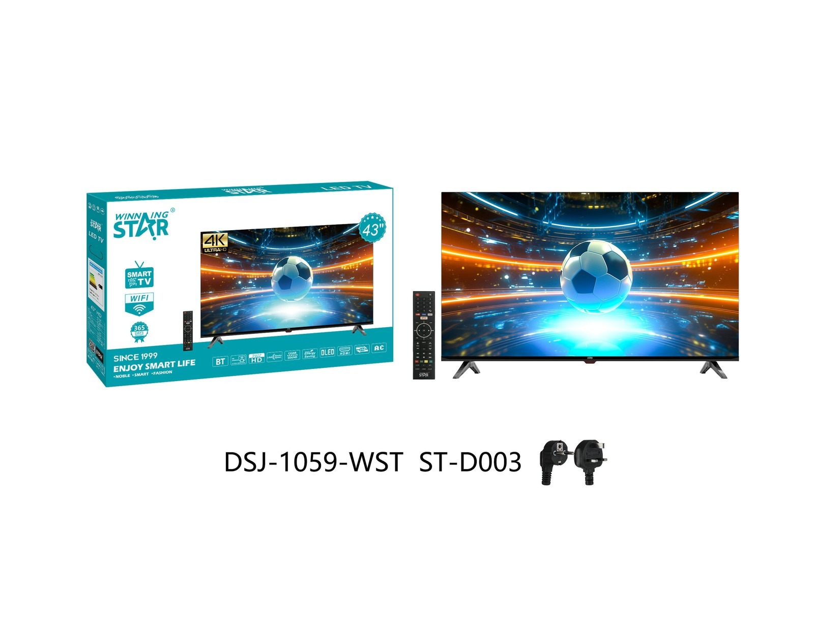 Téléviseur intelligent ST-D003 WINNINGSTAR 43 pouces