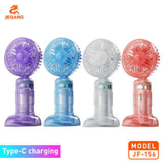 JF-156Mini portable 3-speedstransparentFan