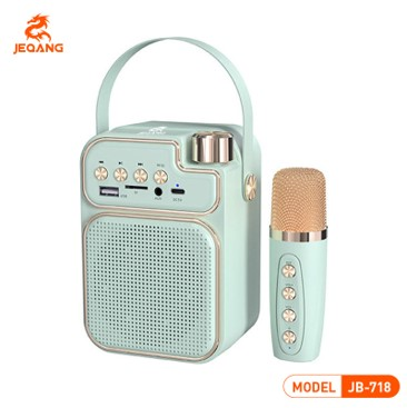 Mini Enceinte Karaoké Bluetooth JB-718 – Spécial Family KTV – Liberté de Chant