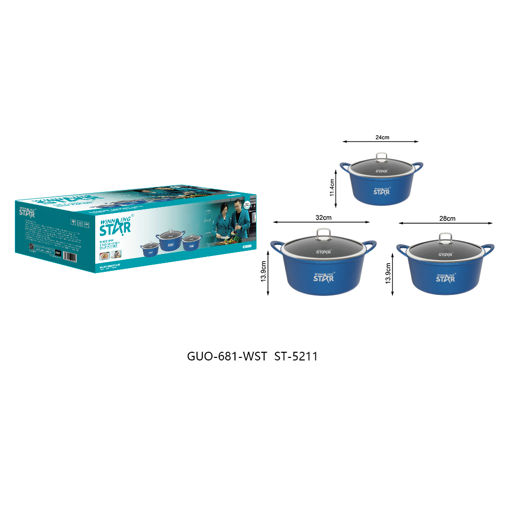Batterie de cuisine antiadhésive ST-5211 WINNINGSTAR