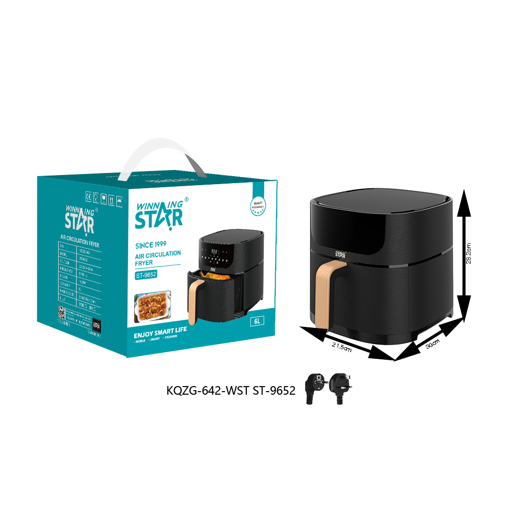 Friteuse à air ST-9652 WINNINGSTAR 6 L, 1500 W, tactile