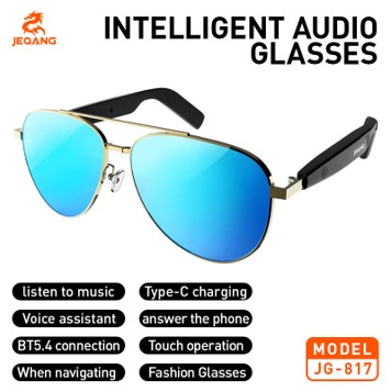Lunettes Connectées JG-817 – Bluetooth 5.4 & Assistant Vocal Intelligent