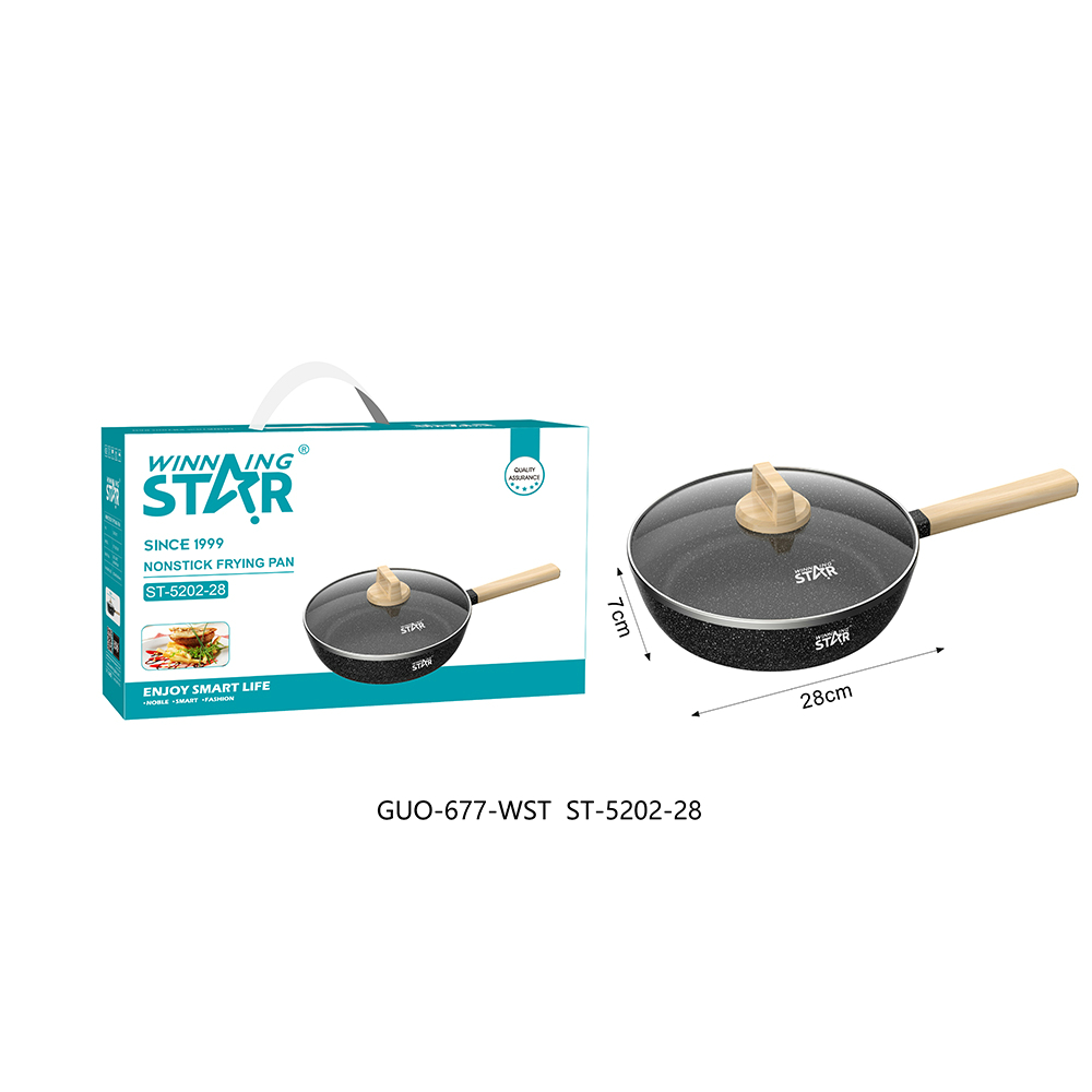 wok en aluminium ST-5202-28 WINNINGSTAR