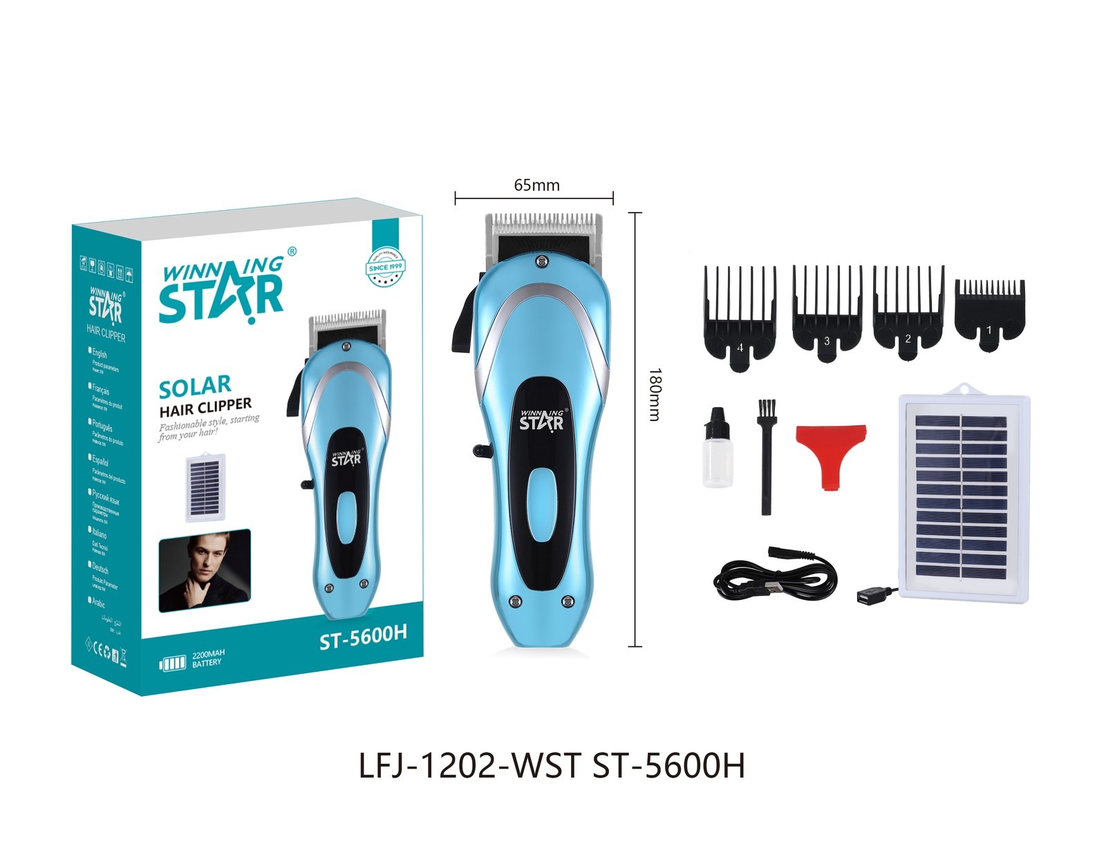 Tondeuses à cheveux ST-5600H WINNINGSTAR solaire