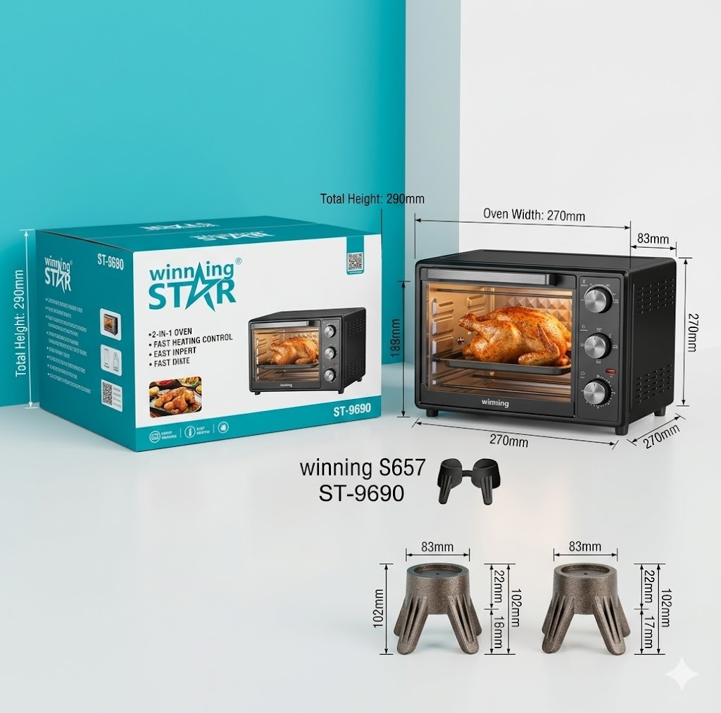 Four ST-9690 WINNINGSTAR 60 L, 1900 W