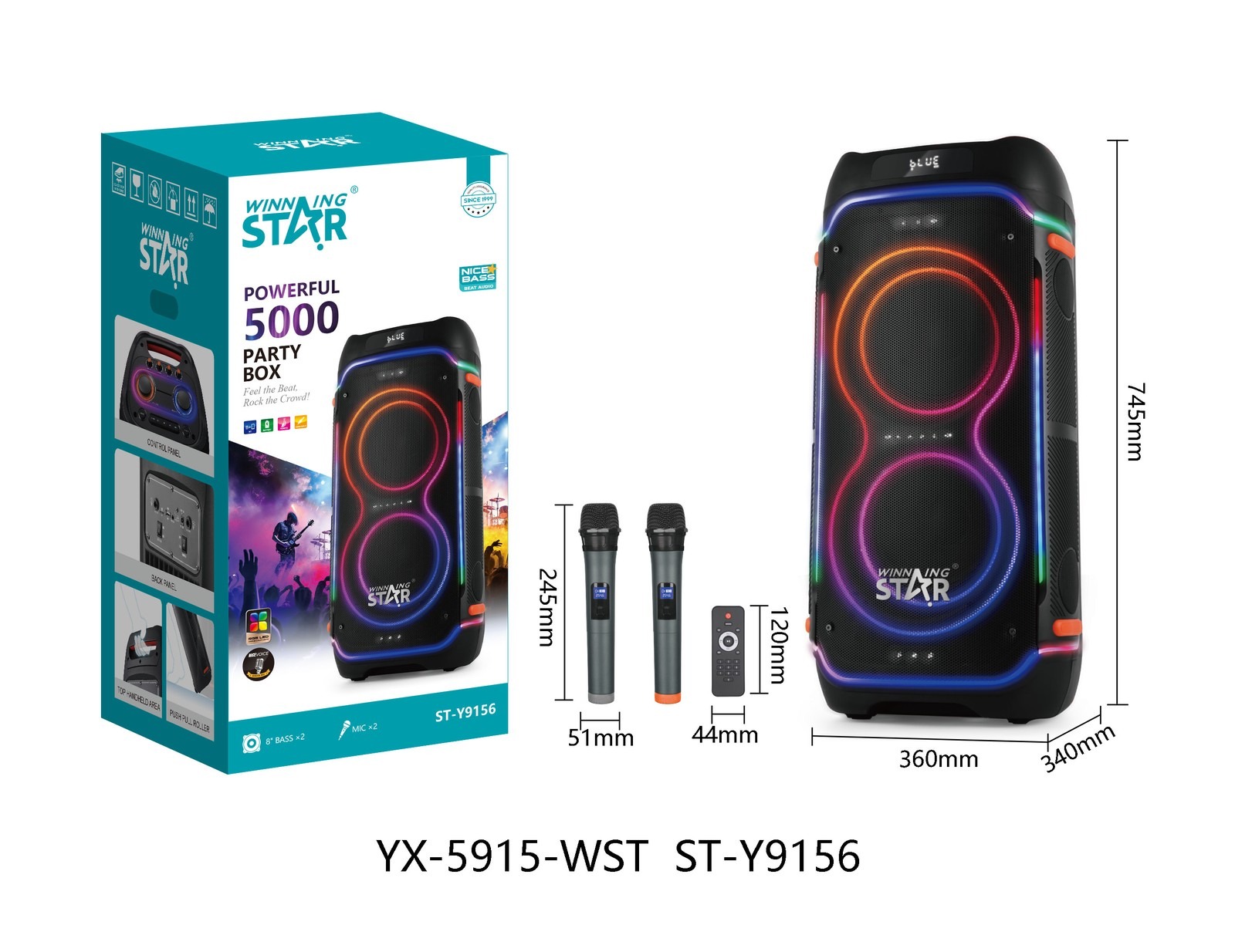Enceinte ST-Y9156 WINNINGSTAR