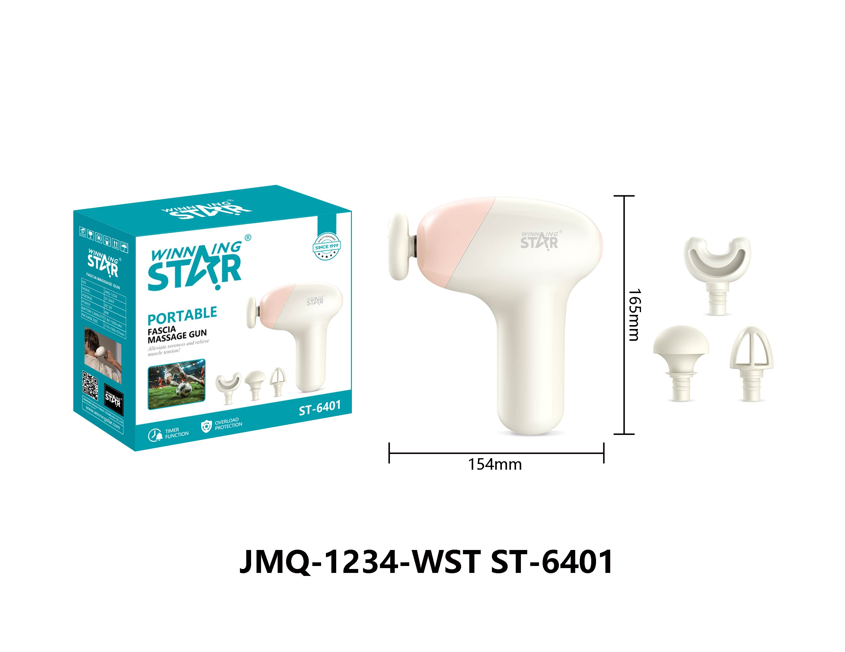 Pistolet à fascia ST-6401 WINNINGSTAR tactile