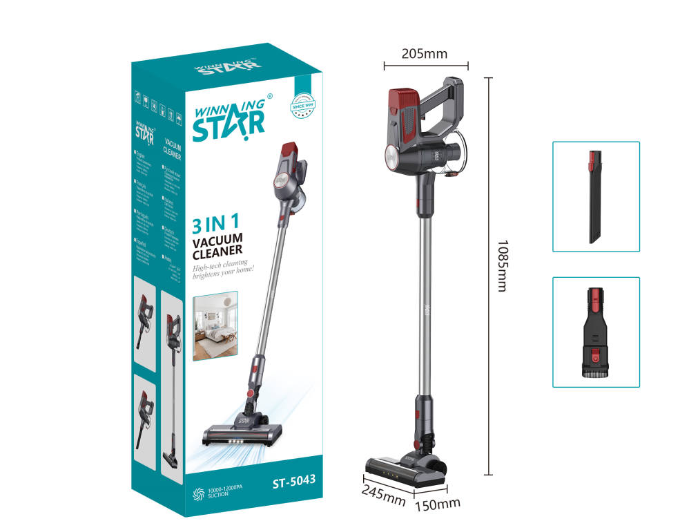 Aspirateur ST-5043 WINNINGSTAR 3 en 1, portable, 0,8 L - prise universelle