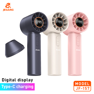 JF-157Mini portableFan100-speedsdigital display