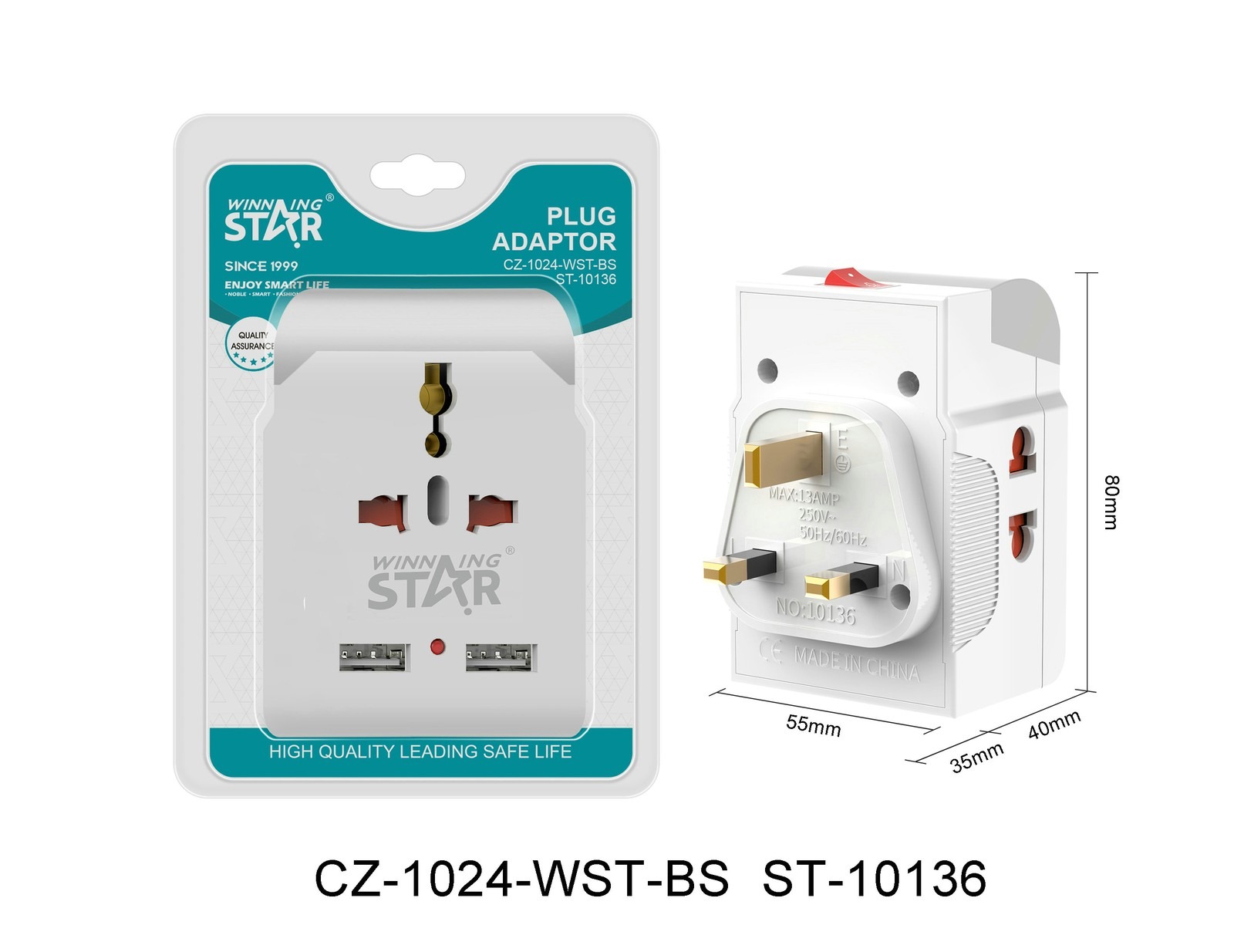 Adaptateur secteur ST-10132 WINNINGSTAR