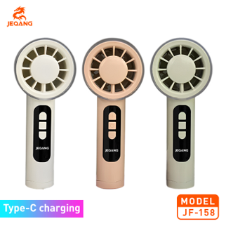 JF-158Mini portableFan100-speedsdigital display