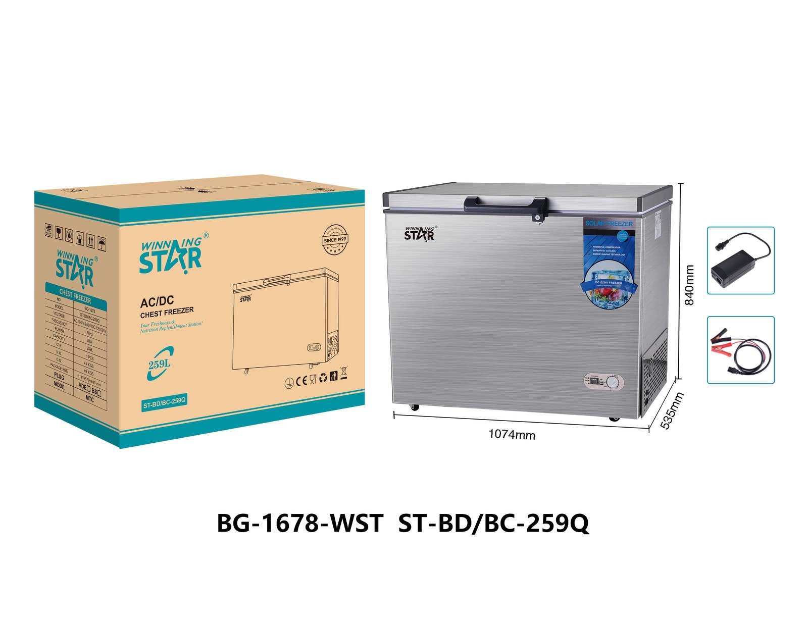 Congélateur ST-BD WINNINGSTAR 259 L