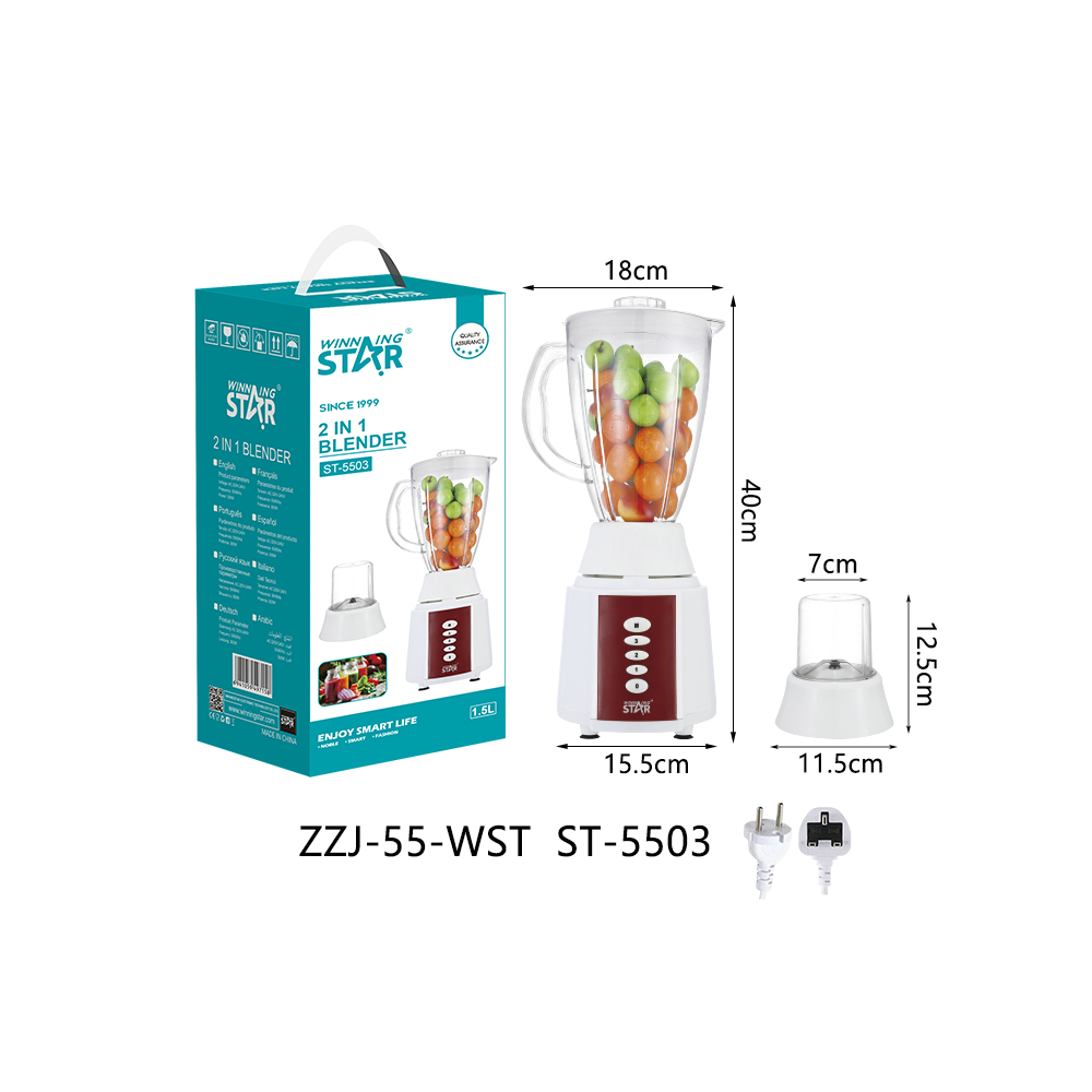 Extracteur de jus ST-5503 WINNINGSTAR 1,5 L, à 4 lames