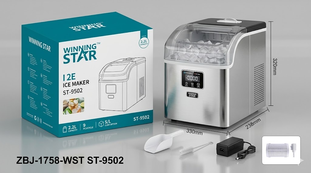 Machine  à glaçons ST-9502 WINNINGSTAR 6 L