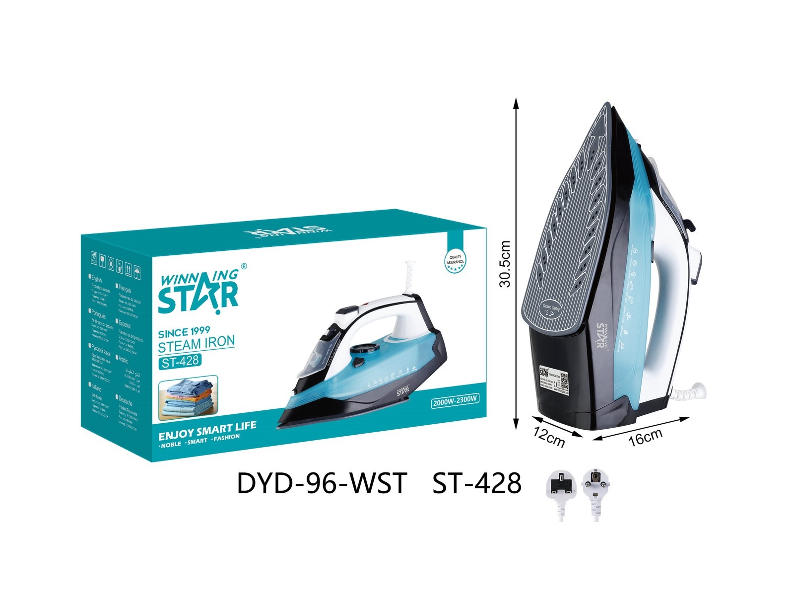 Fer à repasser ST-428 WINNINGSTAR à vapeur