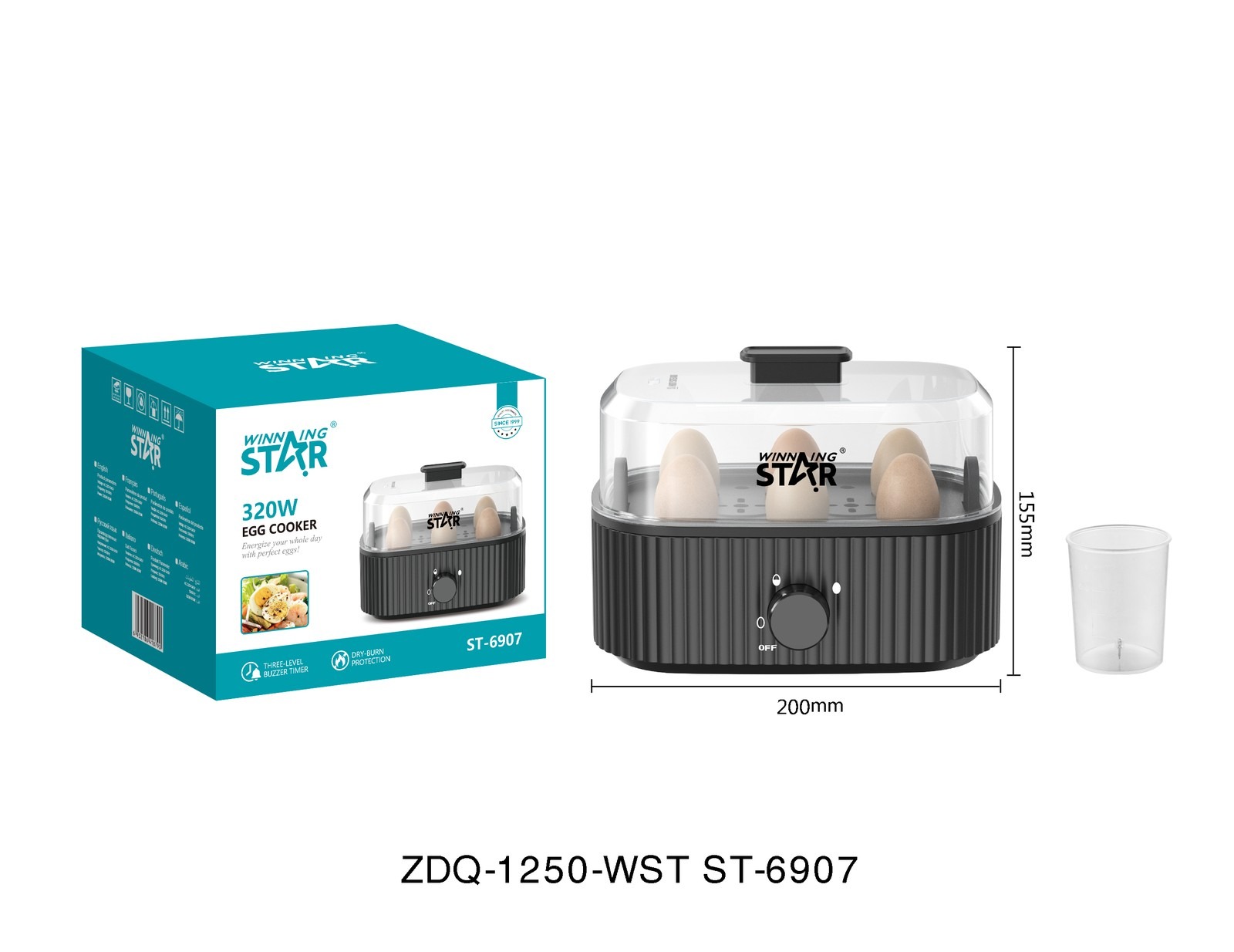 Cuiseur vapeur pour œufs ST-6907 WINNINGSTAR - variante 1