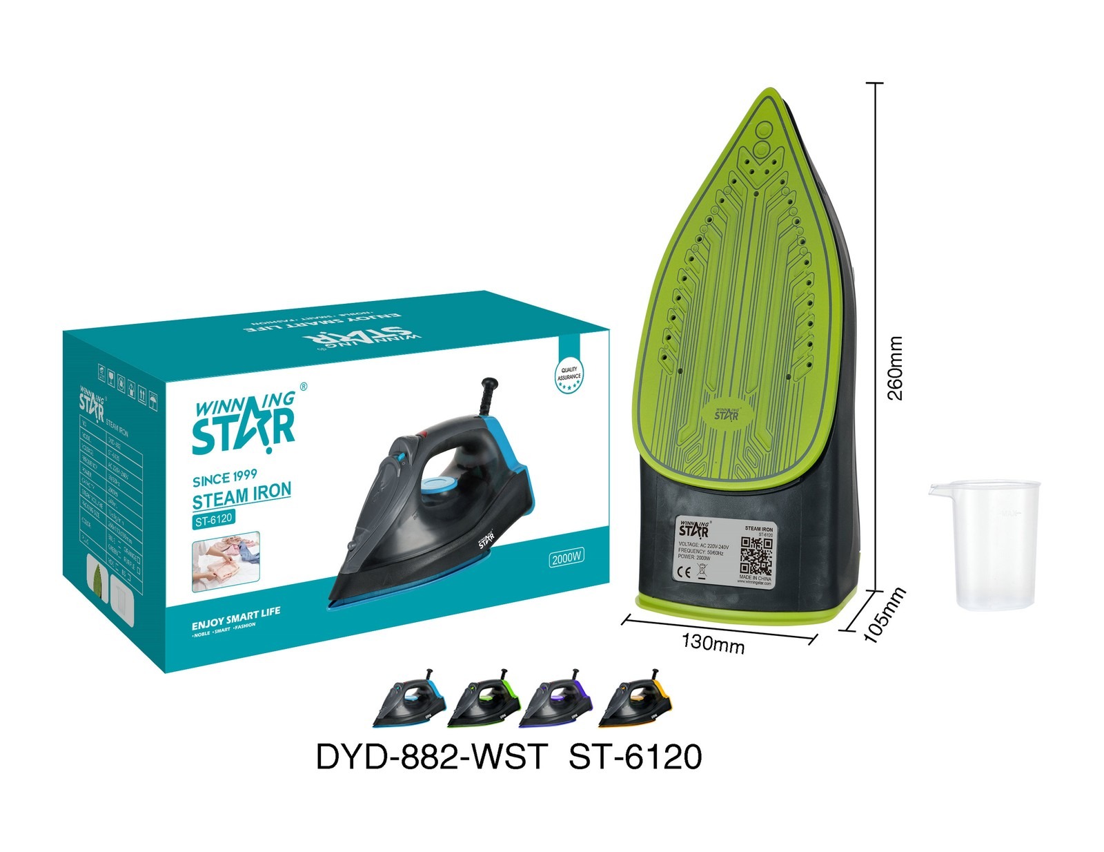 Fer à repasser ST-6120 WINNINGSTAR à vapeur
