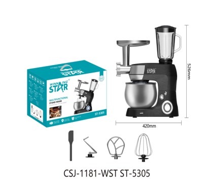 Robot pâtissier ST-5305 WINNINGSTAR 3 en 1, 5 L