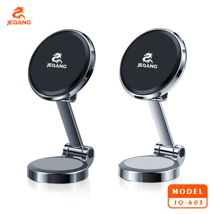 Support Magnétique JQ-603 – Double Rotation 360° & Pliable – Alliage de Zinc Force 120x