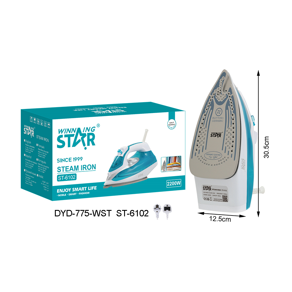 Fer à repasser ST-6102 WINNINGSTAR à vapeur, 2200 W