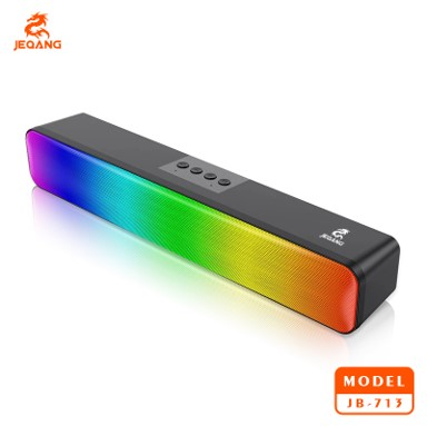 Enceinte Bluetooth Stéréo JB-713 – 10W – Système Basse Passive & RGB
