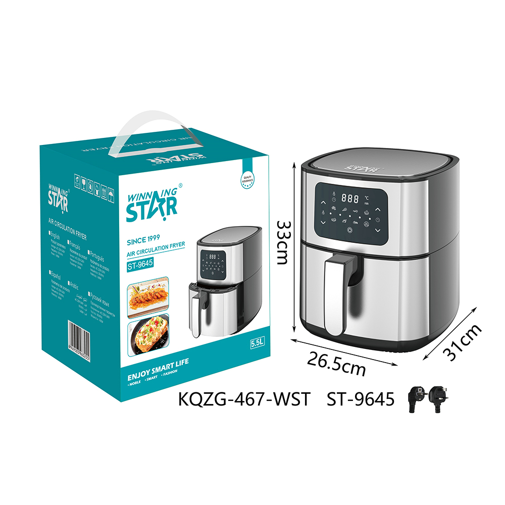 Friteuse à air chaud ST-9645 WINNINGSTAR 5,5 L, tactile