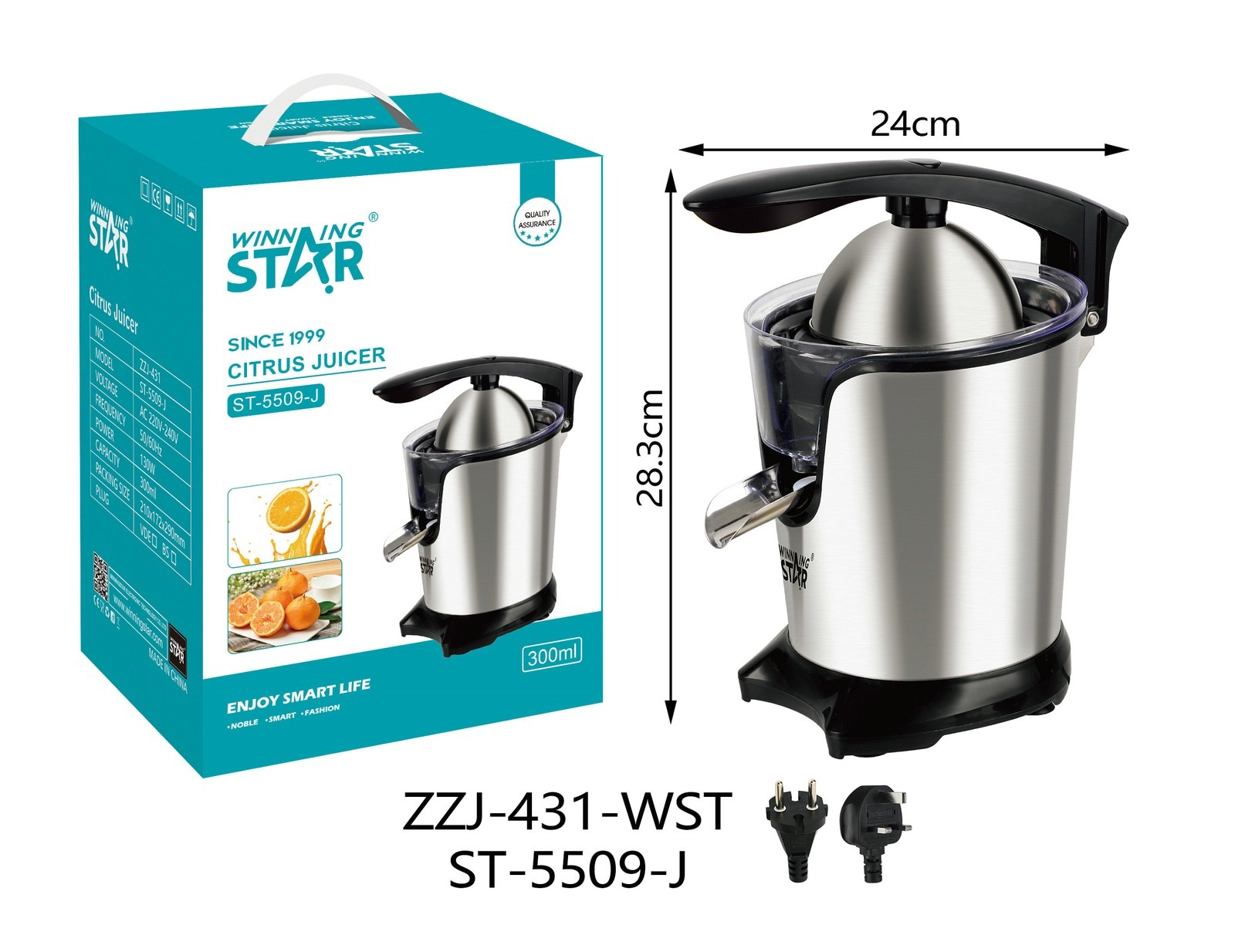 Extracteur de jus ST-5509-J WINNINGSTAR 0,3 L