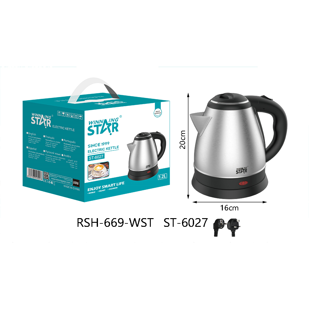 Bouilloire électrique ST-6027 WINNINGSTAR 1,2 L, 1100 W