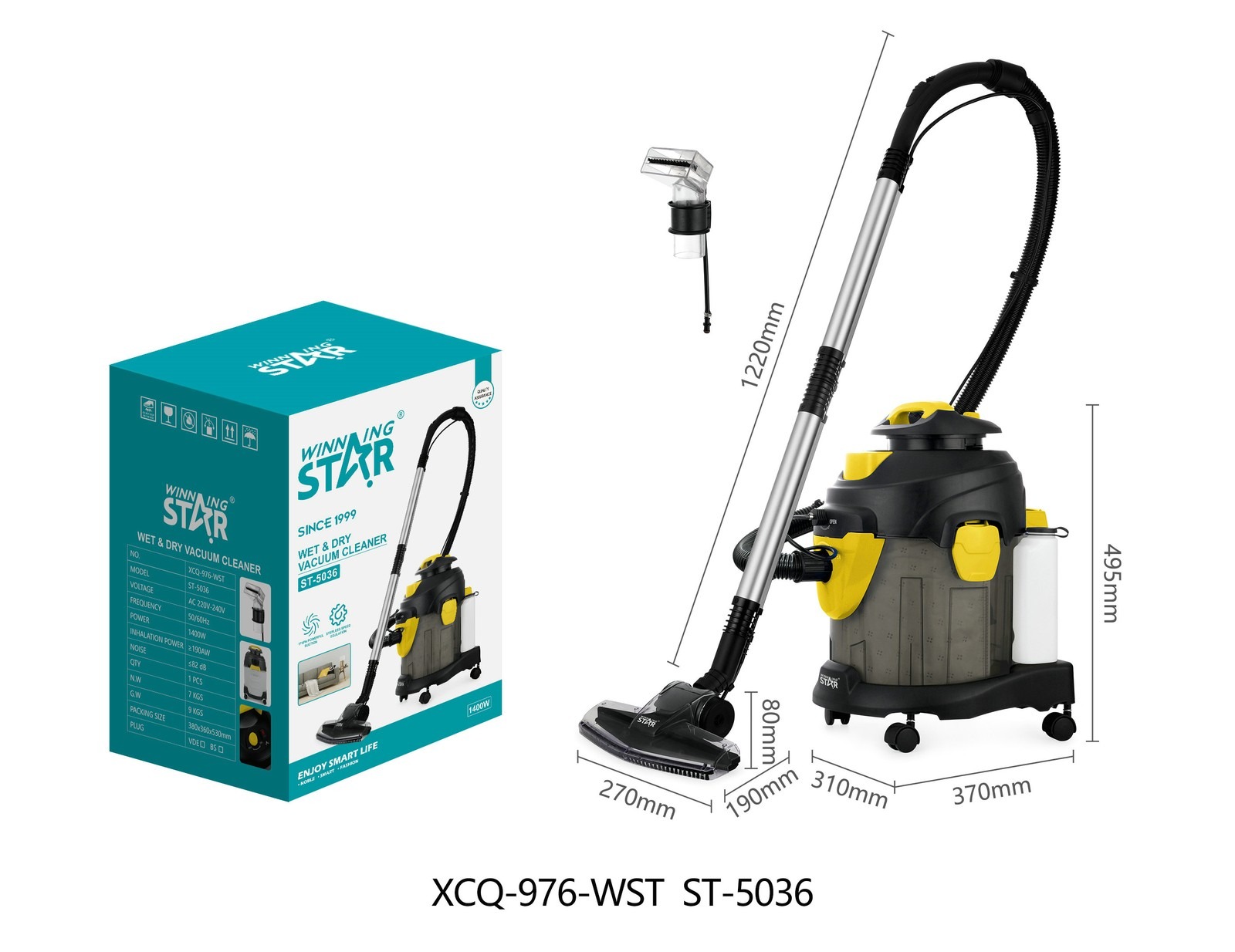 Aspirateur eau et poussière ST-5036 WINNINGSTAR 15 L