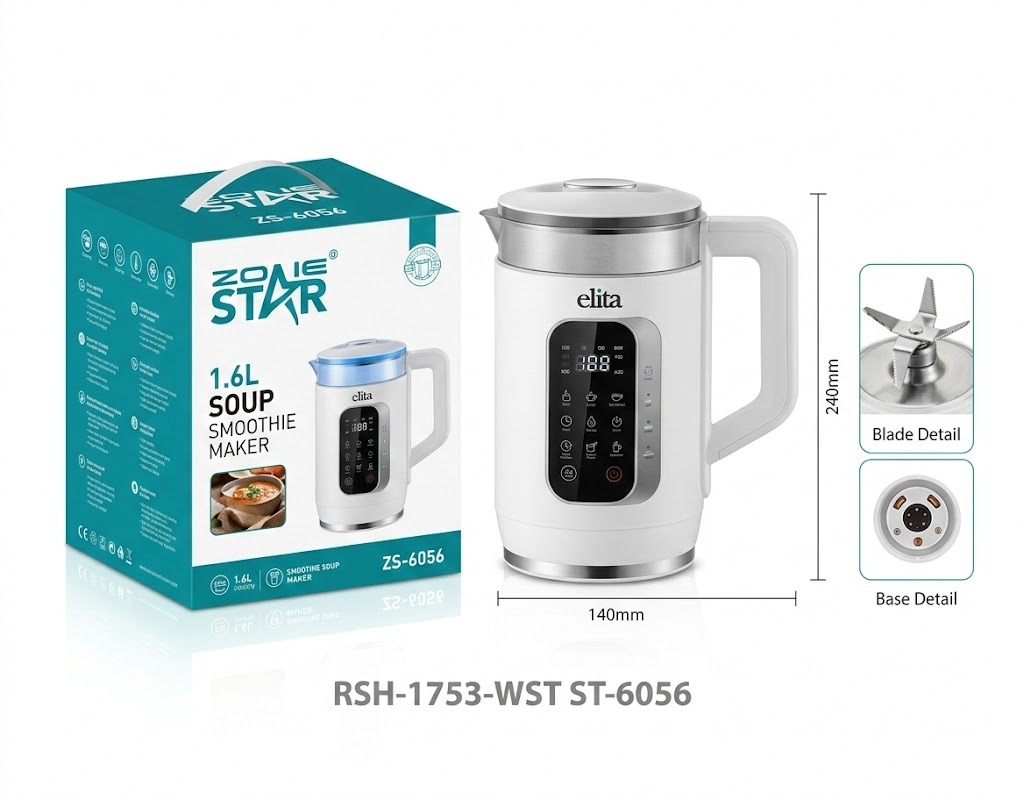 Bouilloire électrique ST-6056 WINNINGSTAR 1,5 L, 1500 W, tactile