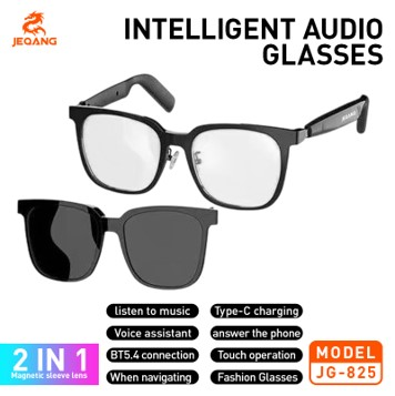 Lunettes Connectées JG-825 Hybrid – Système 2-en-1 à Verres Magnétiques