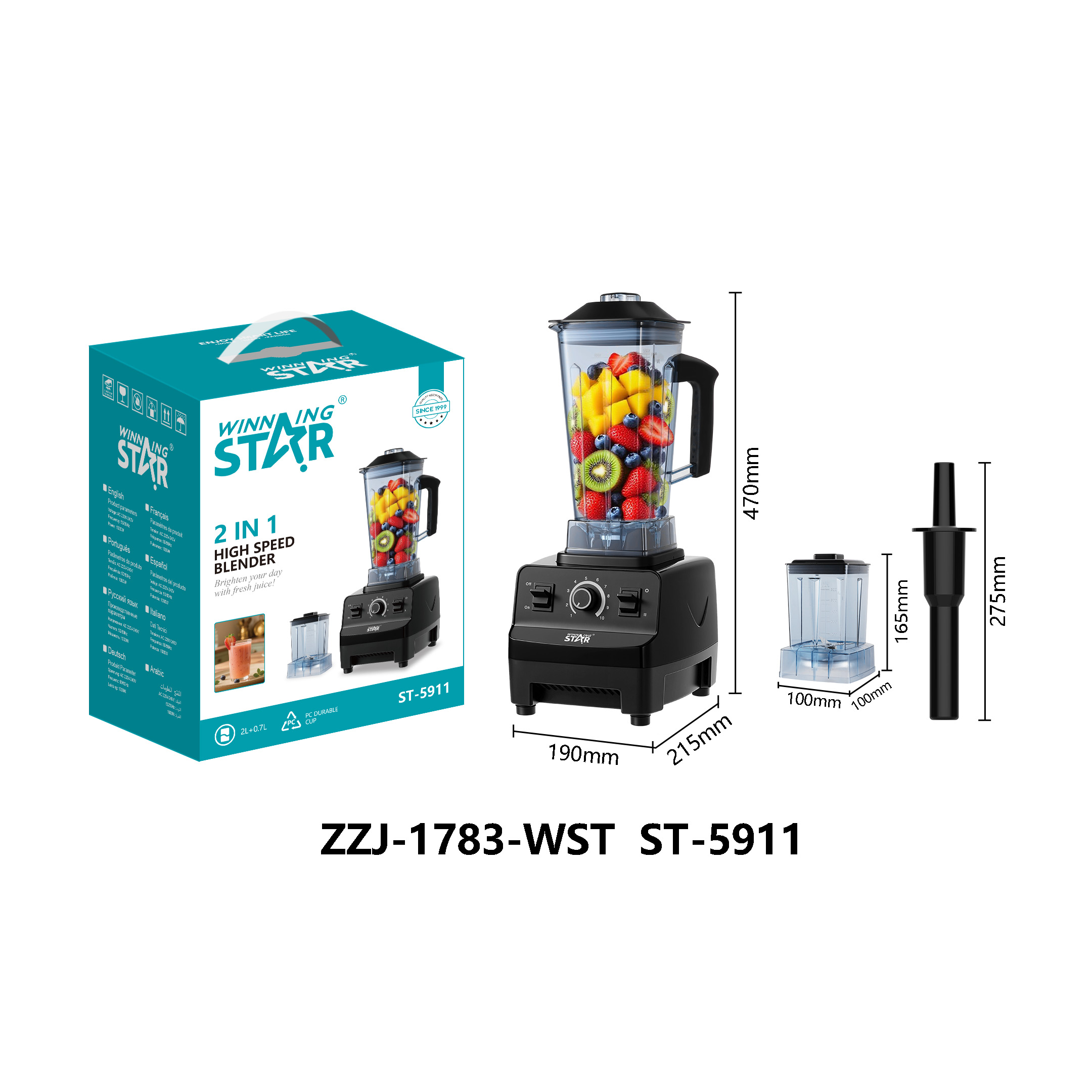 Mixeur ST-5911 WINNINGSTAR 2 L