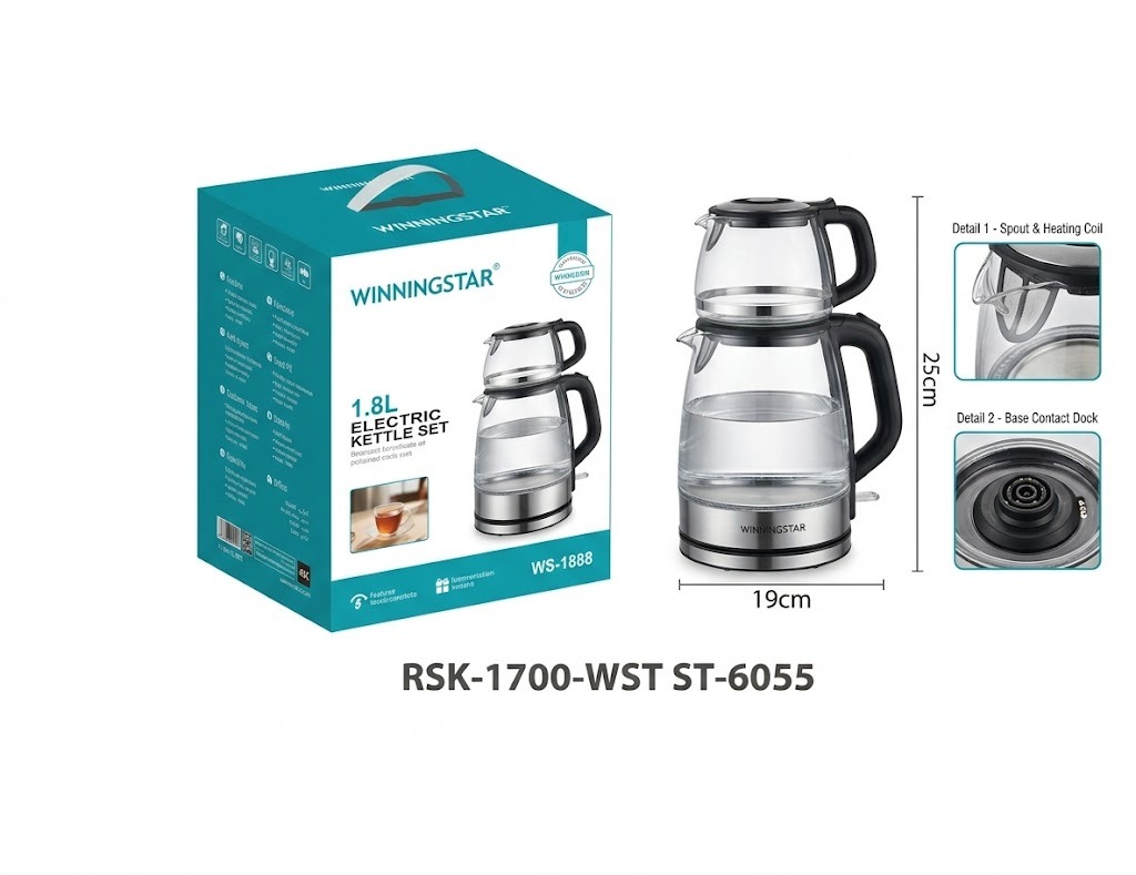 Bouilloire électrique ST-6055 WINNINGSTAR 4,2 L, tactile