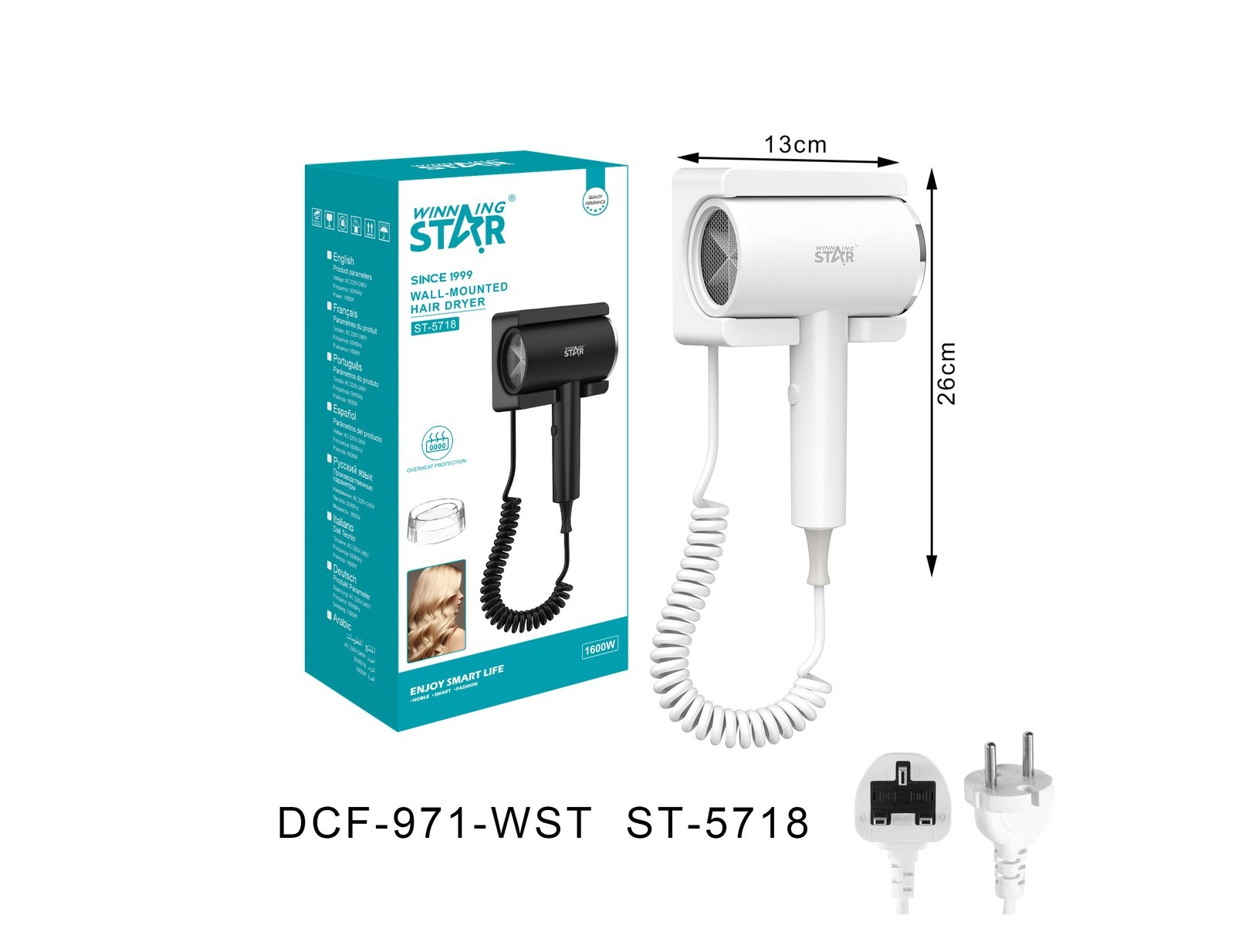 Sèche-cheveux ST-5718 WINNINGSTAR