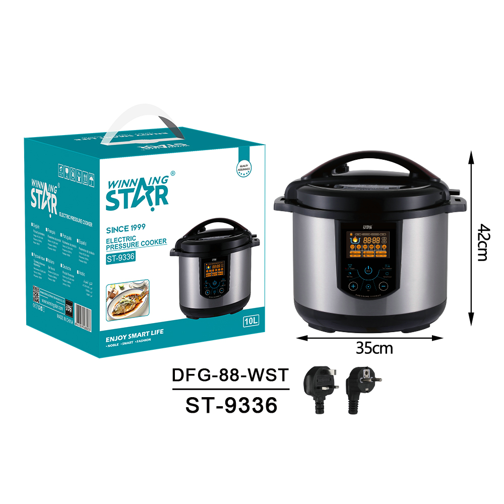 Autocuiseur électrique ST-9336 WINNINGSTAR à vapeur, 10 L, tactile