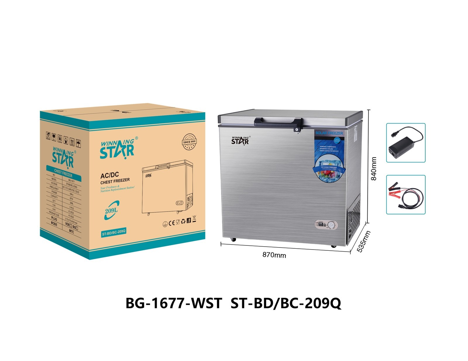 Congélateur ST-BD WINNINGSTAR 209 L