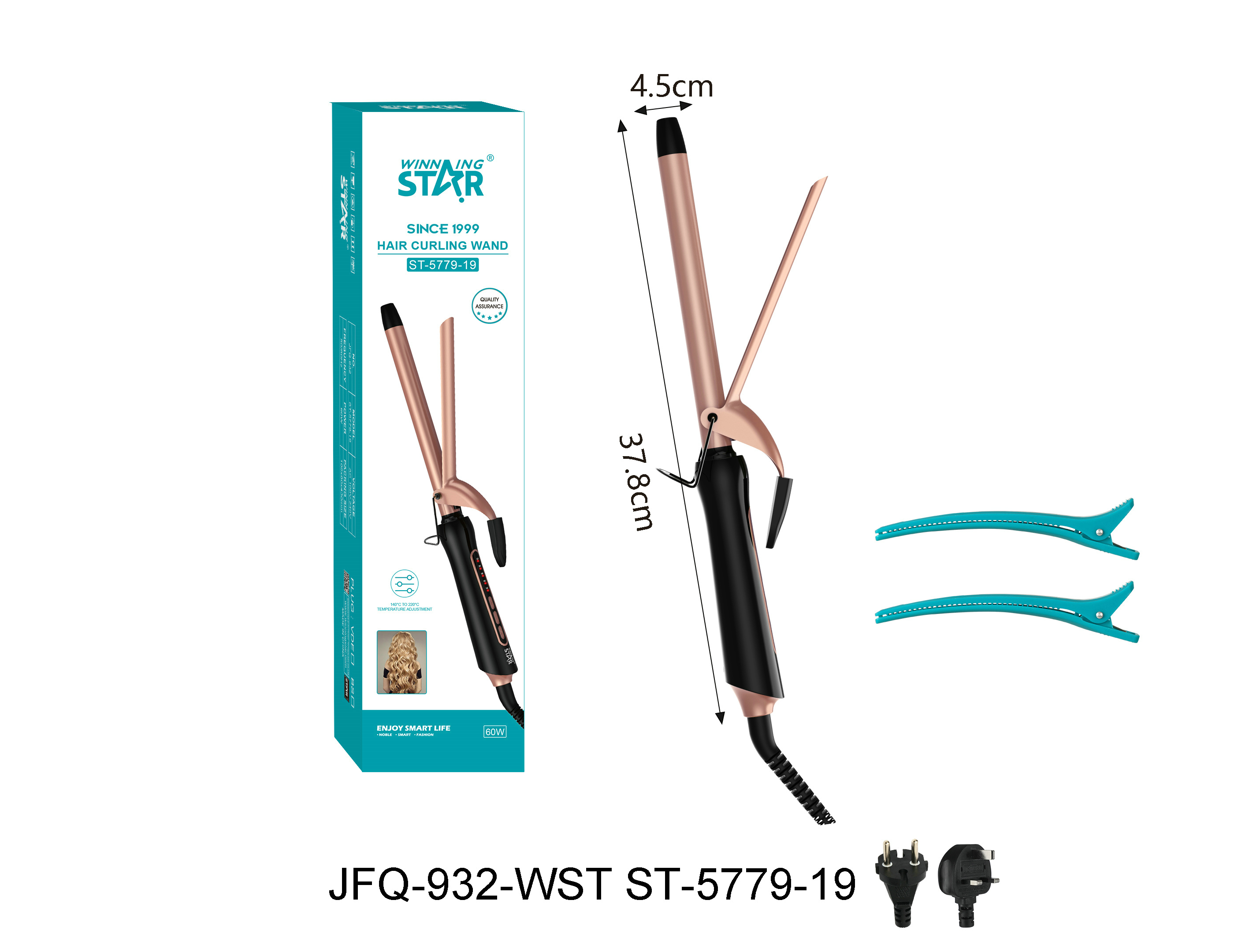 Fer à friser ST-5779-19 WINNINGSTAR