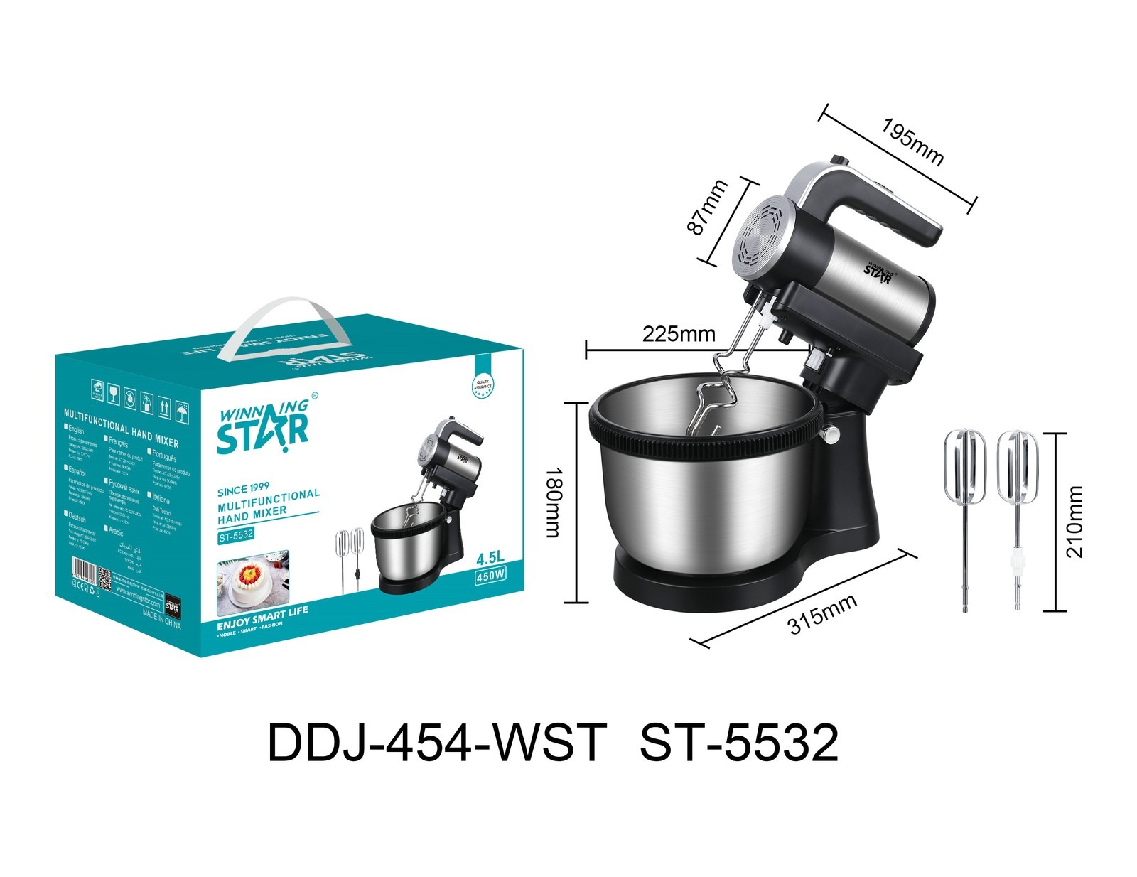 Batteur à œufs ST-90900 WINNINGSTAR - version premium