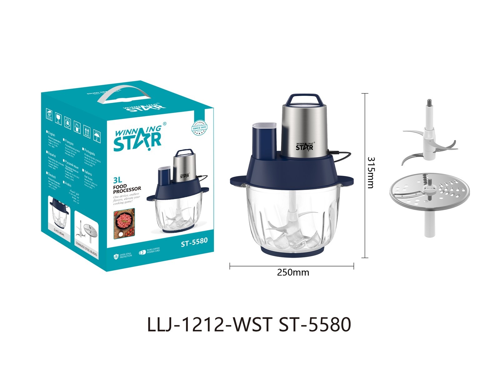 Robot culinaire ST-5580 WINNINGSTAR 3 L
