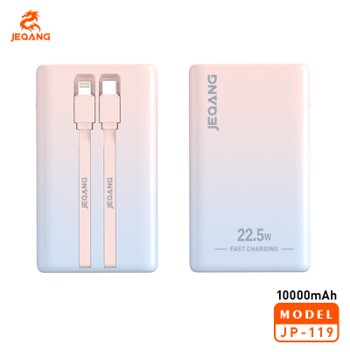 Power Bank PD 22.5W JP-119 – 10 000 mAh – Charge Rapide Bidirectionnelle