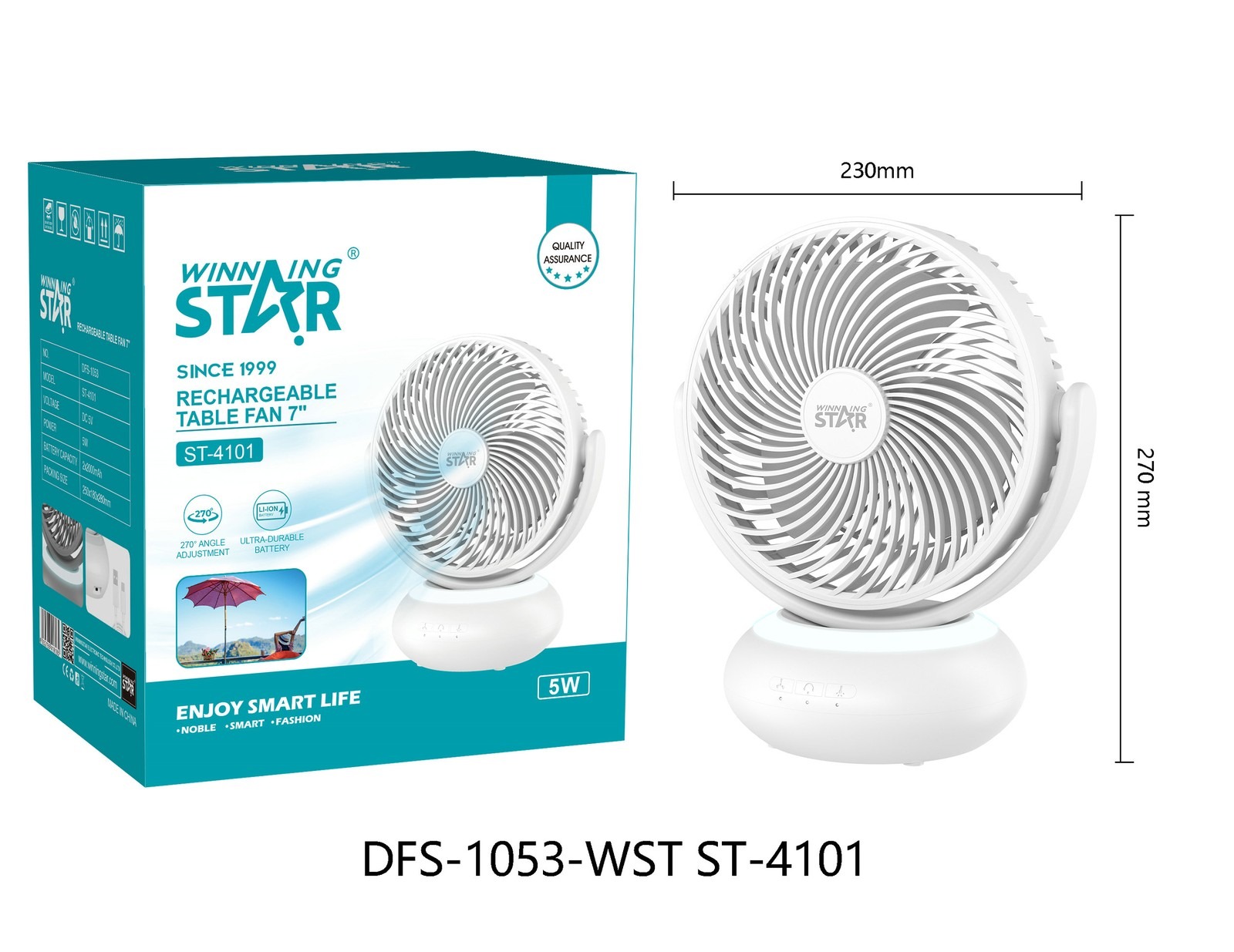 Ventilateur électrique ST-4101 WINNINGSTAR