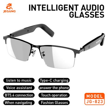 Lunettes Connectées JG-823 – Bluetooth 5.4 & Assistant Vocal Intelligent