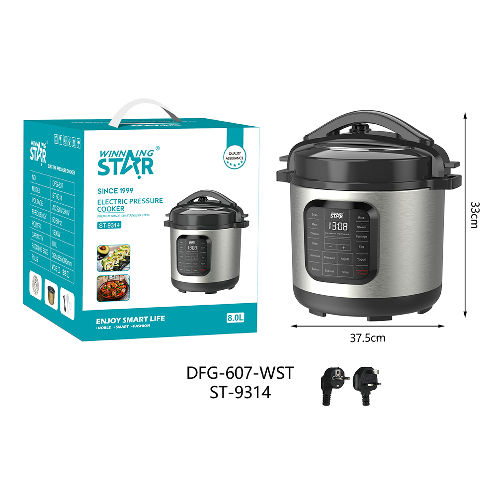 Autocuiseur électrique ST-9314 WINNINGSTAR à vapeur, 8 L, 1300 W