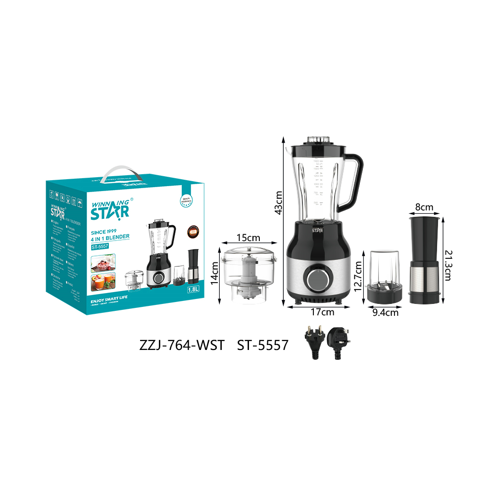 Extracteur de jus ST-5557 WINNINGSTAR 4 en 1, 1,8 L