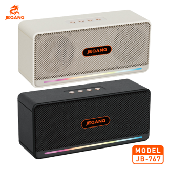 Enceinte Bluetooth Double Puissance JB-767 – 16W – IPX6 Waterproof & Light Show